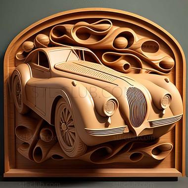 3D мадэль Jaguar XK150 (STL)